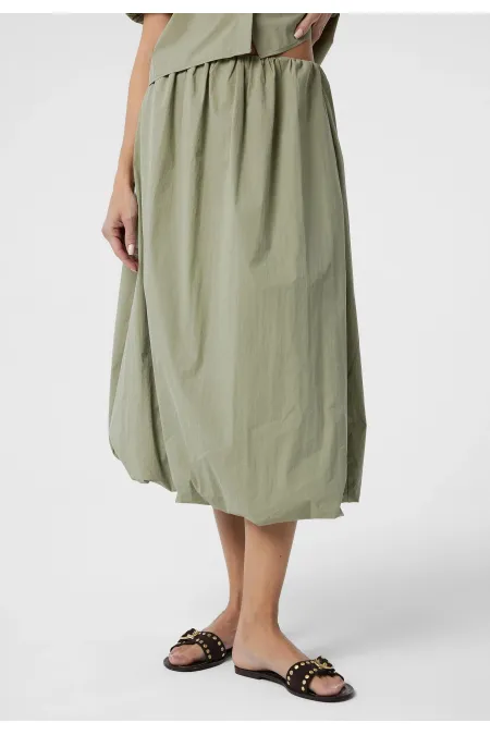 Jupe midi ballon Antioch Green pour femme