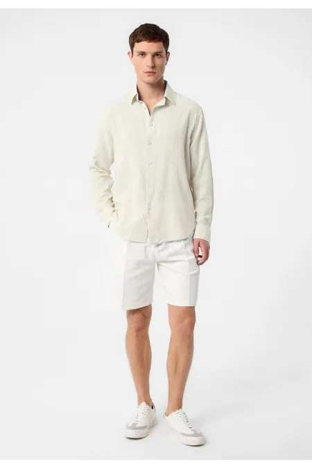 Antioch Stone Relax Fit Textured Men's Shirt