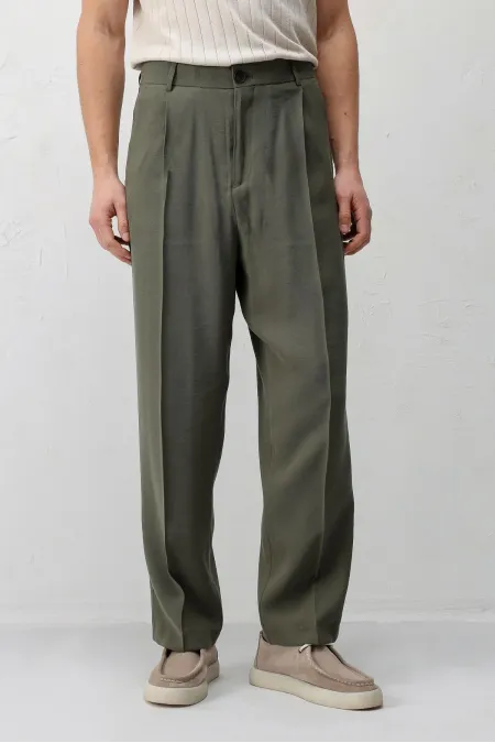 Antioch Haki Modal Kumaş Erkek Pantolon