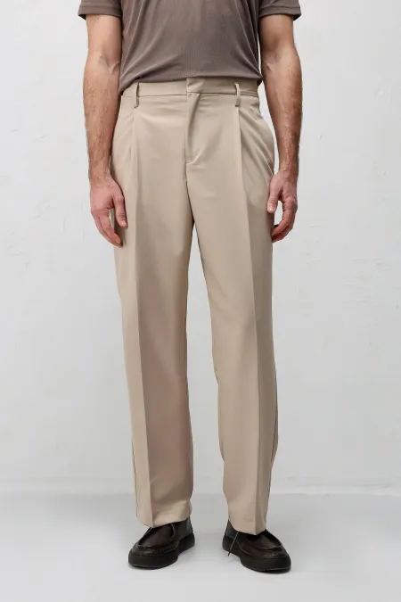 Pantalon plissé coupe décontractée Antioch Stone pour homme