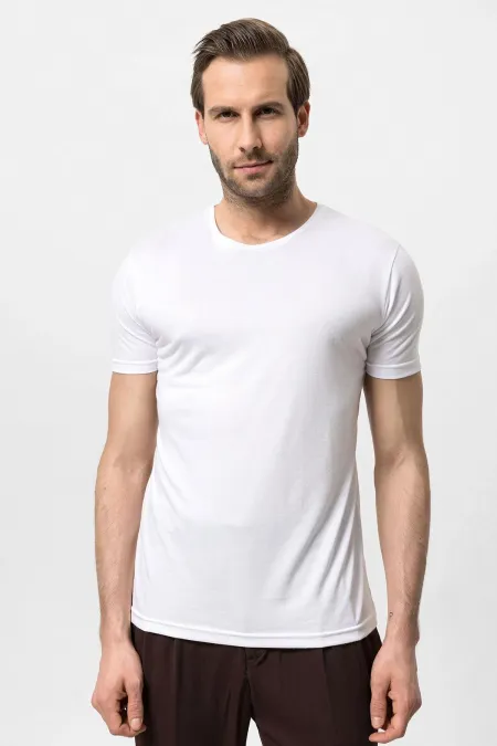 T-shirt homme Antioch Off-White à col rond et coupe ajustée