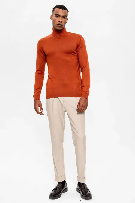 Pull à col roulé long Antioch Tile pour homme