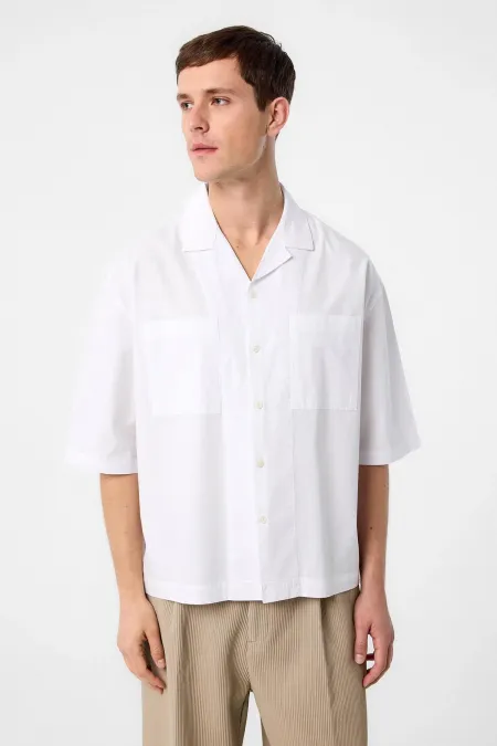 Antioch White Relax Fit Short Men's Shirt