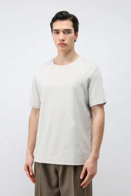 Antioch Buz Gri Regular Fit Basic Erkek T-Shirt Antioch Buz Gri Regular Fit Basic Erkek T-Shirt