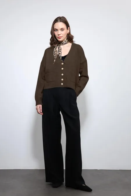 Gilet Antioch Coffee en laine mélangée