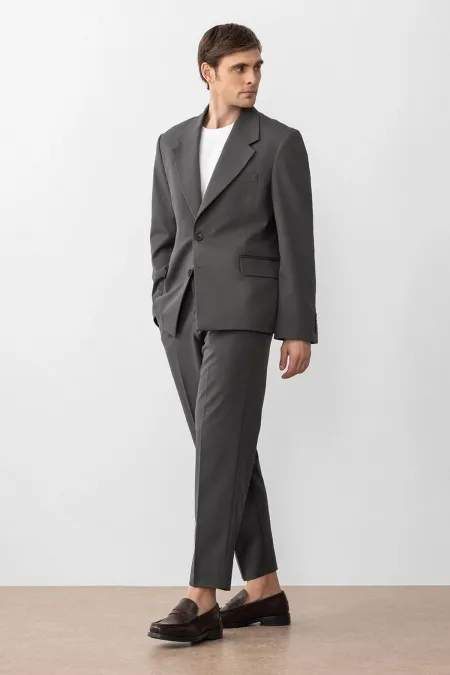 Antioch Khaki Relax Fit Men's Blazer Jacket