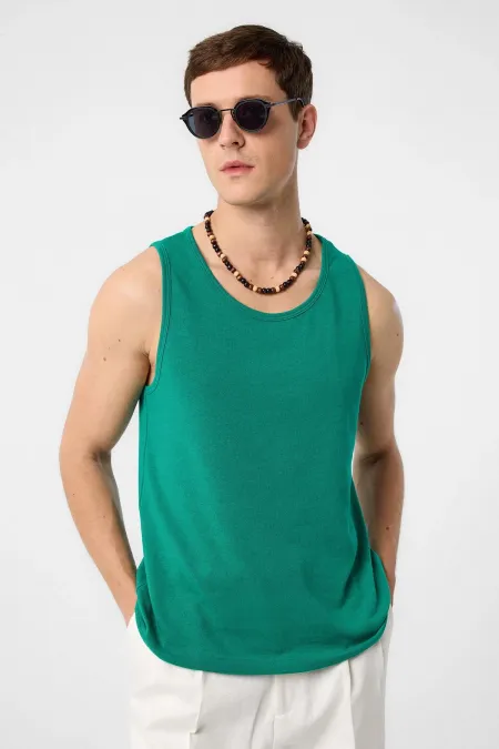 Débardeur basique vert Antioch pour homme