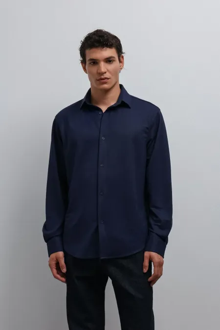 Antioch Navy Relax Fit Men's Shirt