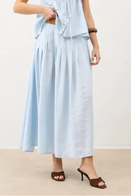 Jupe drapée bleue Antioch Bebe pour femme