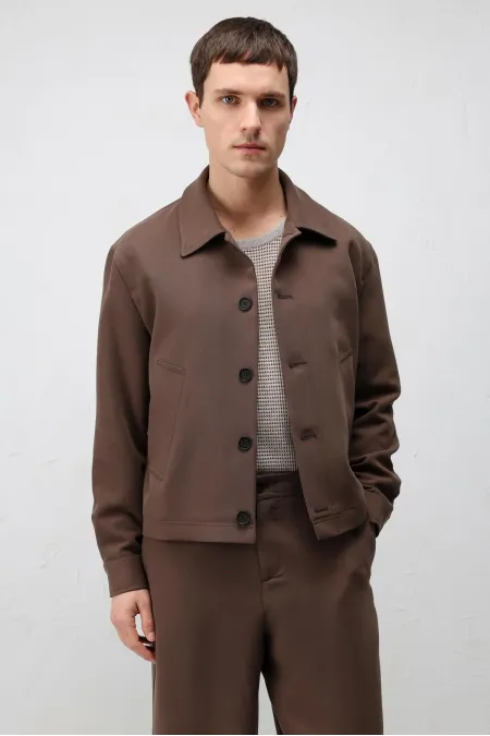 Veste de printemps pour homme Antioch Coffee, coupe décontractée