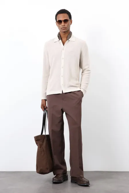 Gilet pour homme en maille fine Antioch Stone