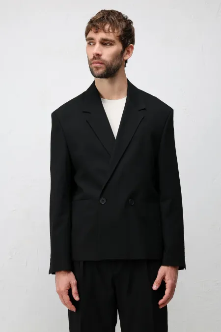 Veste blazer Antioch noire coupe décontractée pour homme