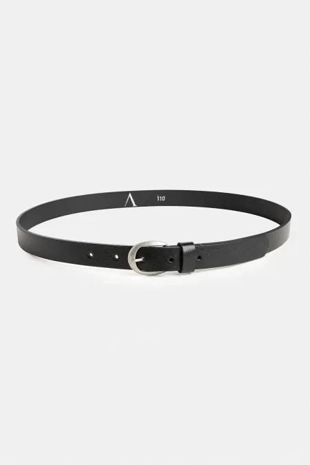 Ceinture en cuir pour homme Antioch à boucle ovale noire