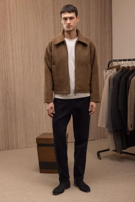 Veste pour homme Antioch Coffee, texture douce et décontractée