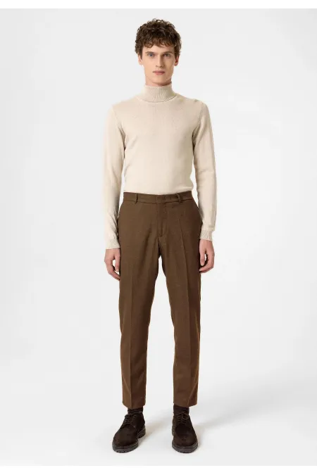 Antioch Tan High-Waisted Classic Men's Trousers
