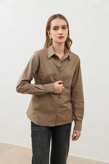 Chemise Antioch Mink Basic Slim Fit pour femme