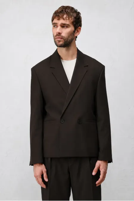 Antioch Koyu Kahve Relaxed Fit Erkek Blazer Ceket Antioch Koyu Kahve Relaxed Fit Erkek Blazer Ceket