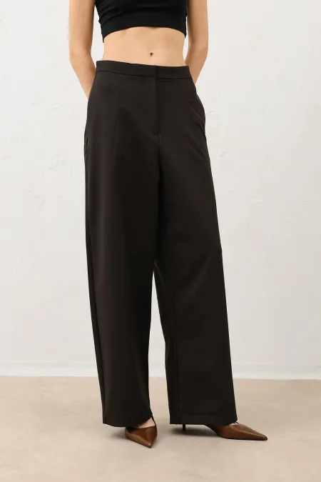 Pantalon large pour femme Antioch Coffee avec stylos