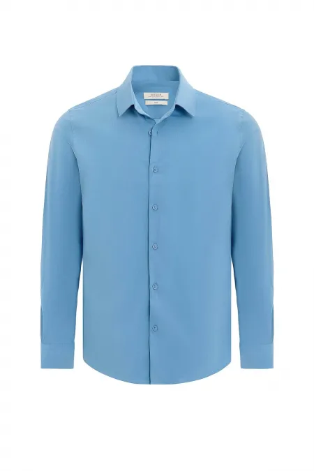 Antioch Blue Slim Fit Men's Shirt