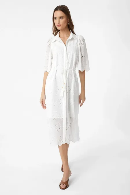 Antioch White Women's Lace Embroidered Dress