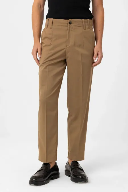 Antioch Camel High Waist Straight Fit Men's Trousers