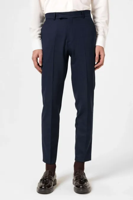 Antioch Navy Classic High-Waisted Men's Trousers
