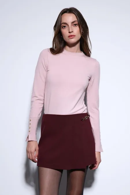 Antioch Pudra Basic Kadın Triko Kazak