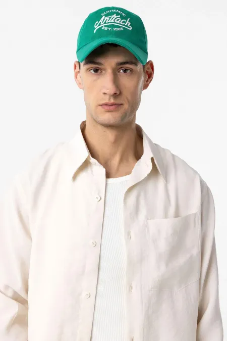 Chapeau brodé vert Antioch pour homme