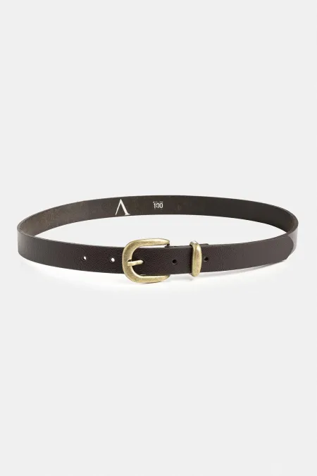 Ceinture en cuir basique pour homme Antioch Coffee