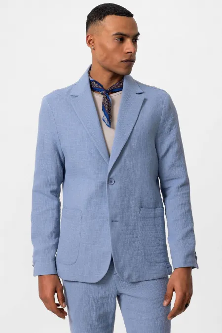 Antioch Mavi Astarsız Torba Cepli Erkek Blazer Ceket Antioch Mavi Astarsız Torba Cepli Erkek Blazer Ceket