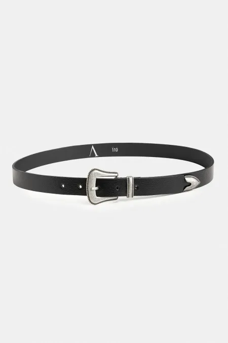 Ceinture en cuir noir pour homme Antioch