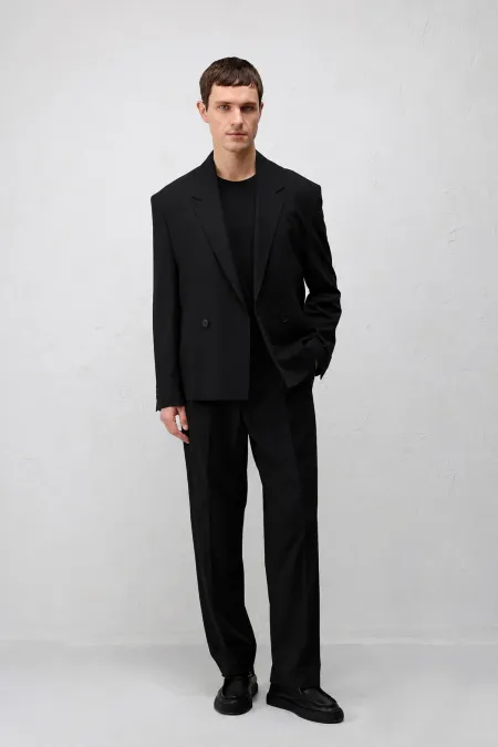 Antioch Siyah-1 Relaxed Fit Erkek Blazer Ceket Antioch Siyah-1 Relaxed Fit Erkek Blazer Ceket