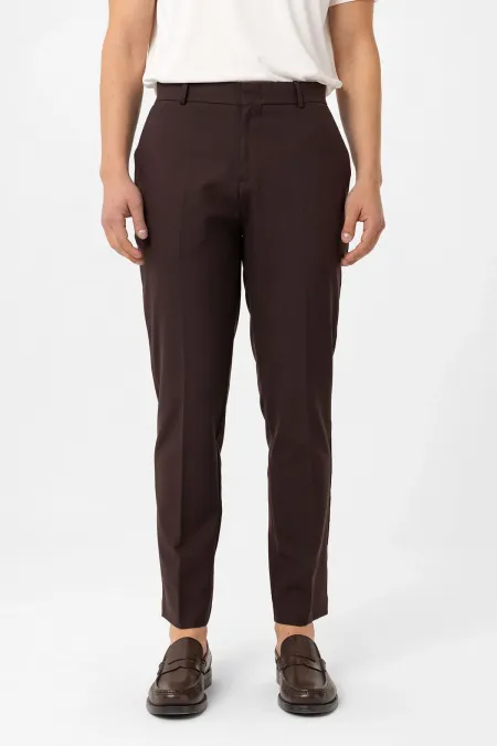 Antioch Coffee Slim Fit Comfort Men's Trousers