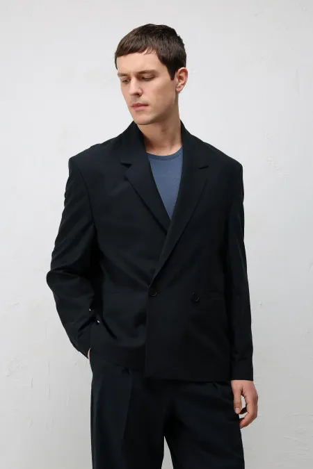 Veste blazer homme Antioch Navy coupe décontractée