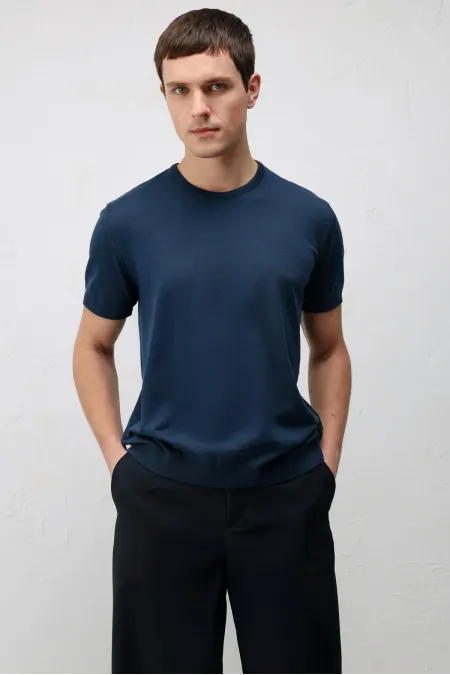 Antioch İndigo Comfort Slim Triko T-Shirt