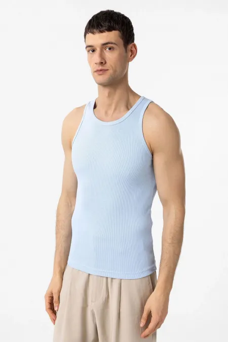 Débardeur homme Antioch Bebe bleu slim fit