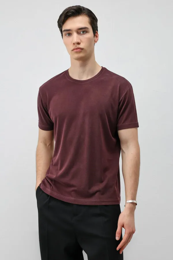 T-shirt homme Antioch Plum coupe classique en tissu technique modal