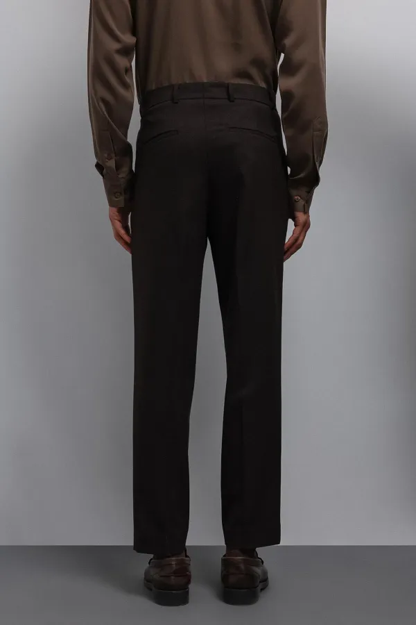 Pantalon Antioch Coffee pour homme, coupe fuselée