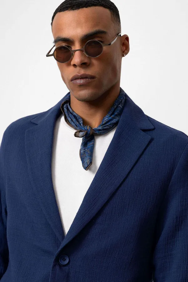 Antioch Lacivert Astarsız Torba Cepli Erkek Blazer Ceket Antioch Lacivert Astarsız Torba Cepli Erkek Blazer Ceket