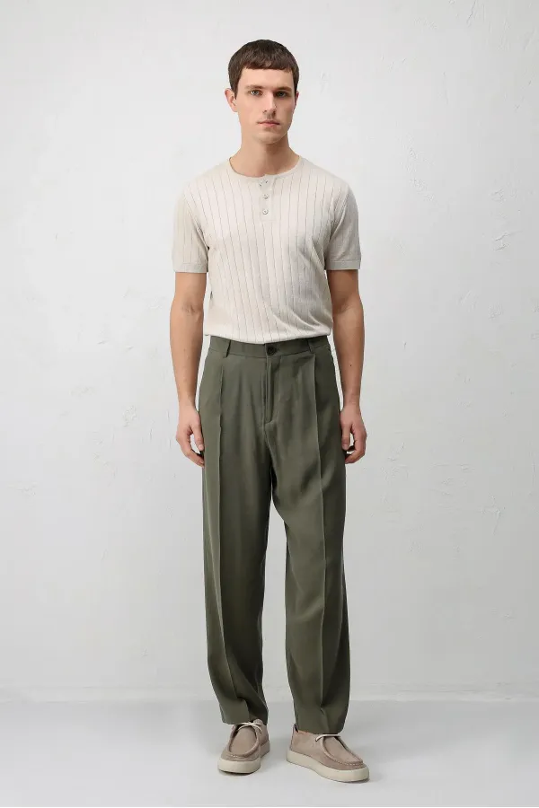 Pantalon pour homme Antioch en tissu modal kaki