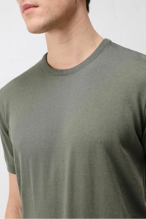 Antioch Haki Comfort Slim Triko T-Shirt