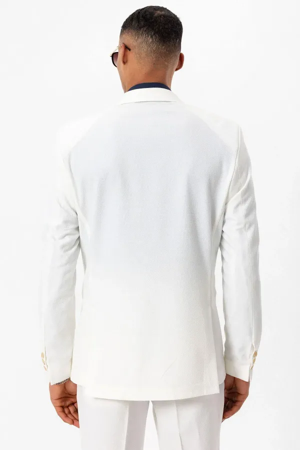 Antioch Beyaz Astarsız Tek Düğme Erkek Blazer Ceket Antioch Beyaz Astarsız Tek Düğme Erkek Blazer Ceket