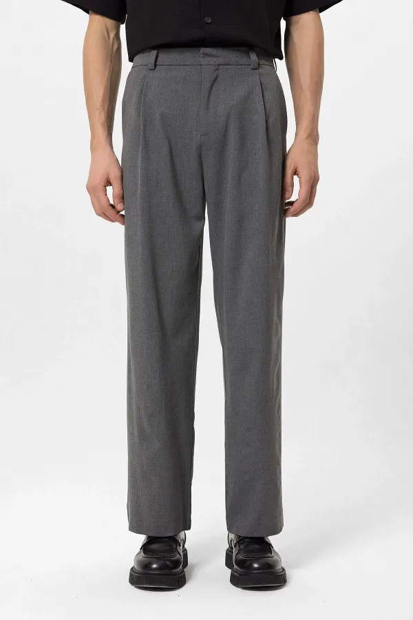 Antioch Grey High-Waisted Baggy Men's Pants