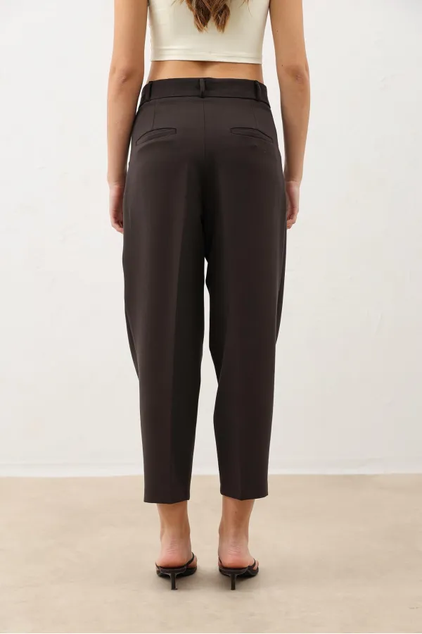 Antioch Kahve Pensli Kadın Pantolon