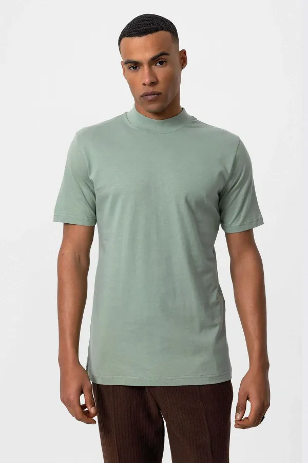 T-shirt basique Antioch Mint coupe ajustée