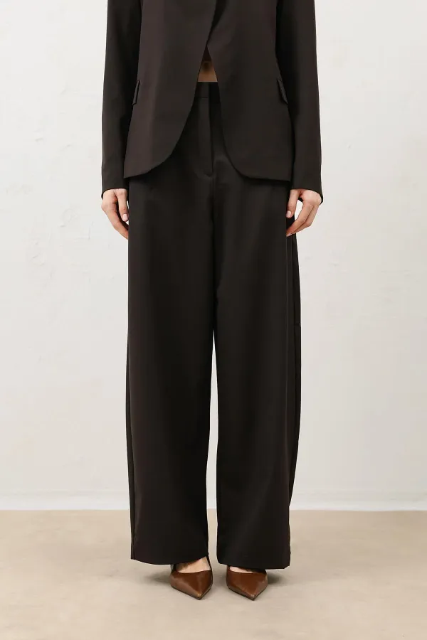 Pantalon large pour femme Antioch Coffee avec stylos