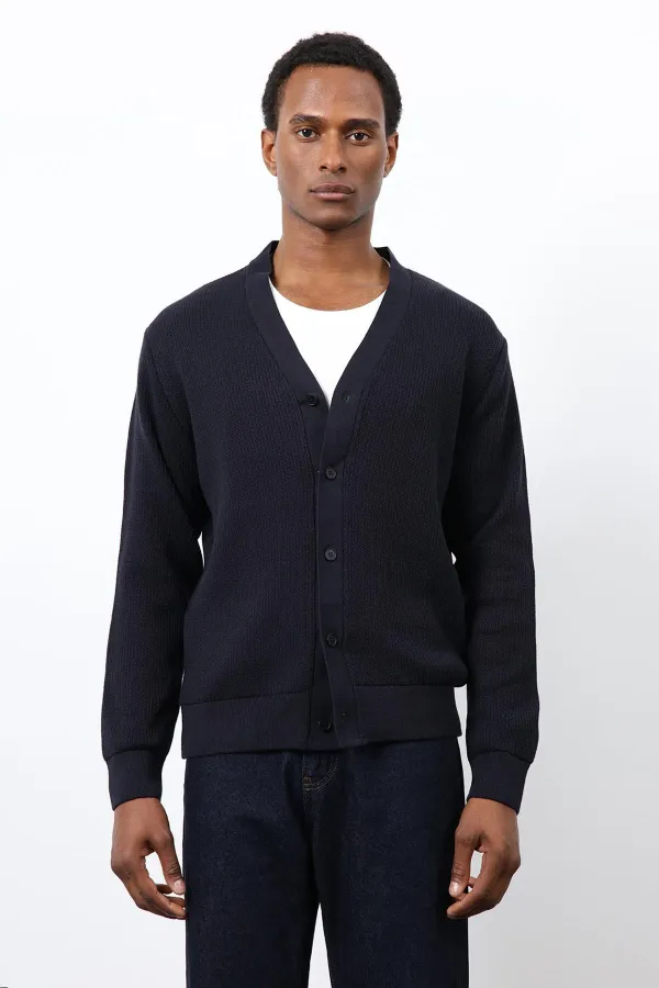 Antioch Lacivert Basic Erkek Hırka