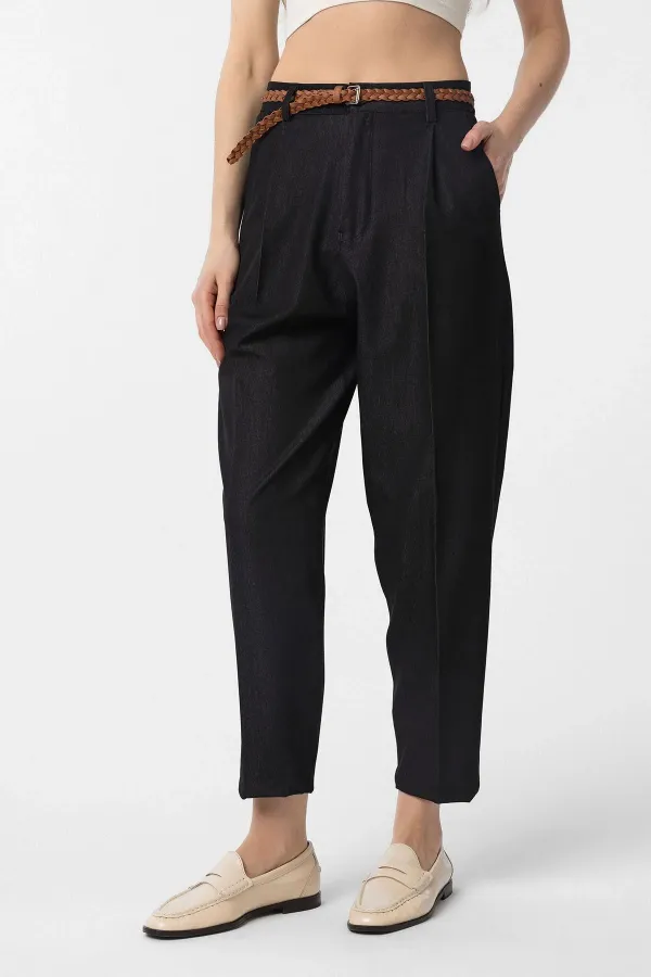 Antioch Siyah Pensli Kadın Pantolon