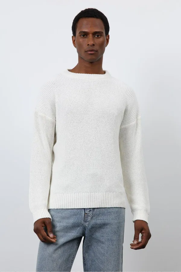Pull en maille écru Antioch pour homme