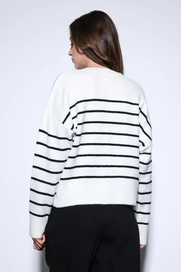 Antioch Taş Çizgili Triko Kazak